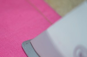 Press seam as sewn, and then to the back or front of your garment