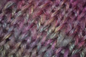 Knit stitches under an "electron microscope"