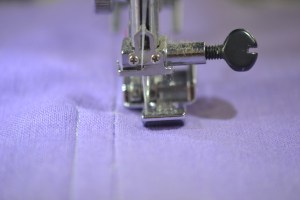 Sewing back up the other side