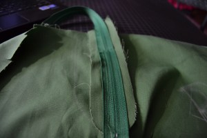 Lay it down keeping everything smooth